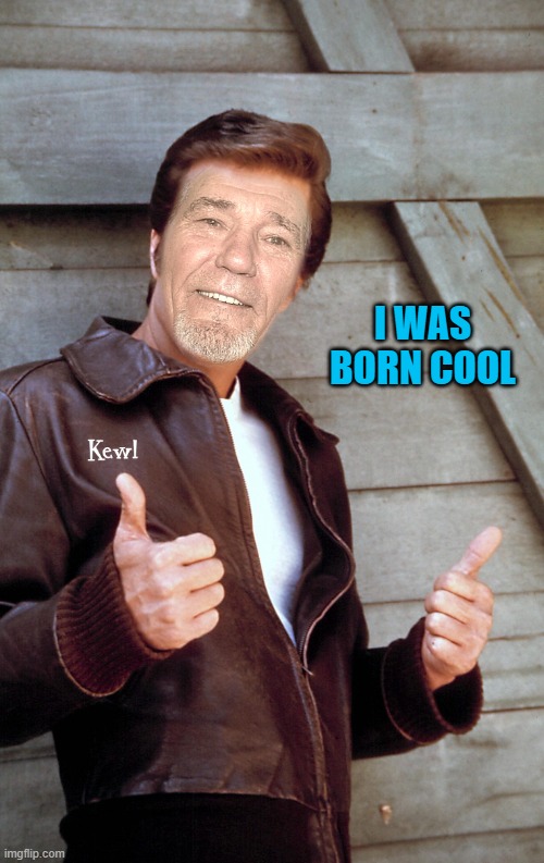 Johnny Kewl | I WAS BORN COOL | image tagged in johnny kewl | made w/ Imgflip meme maker