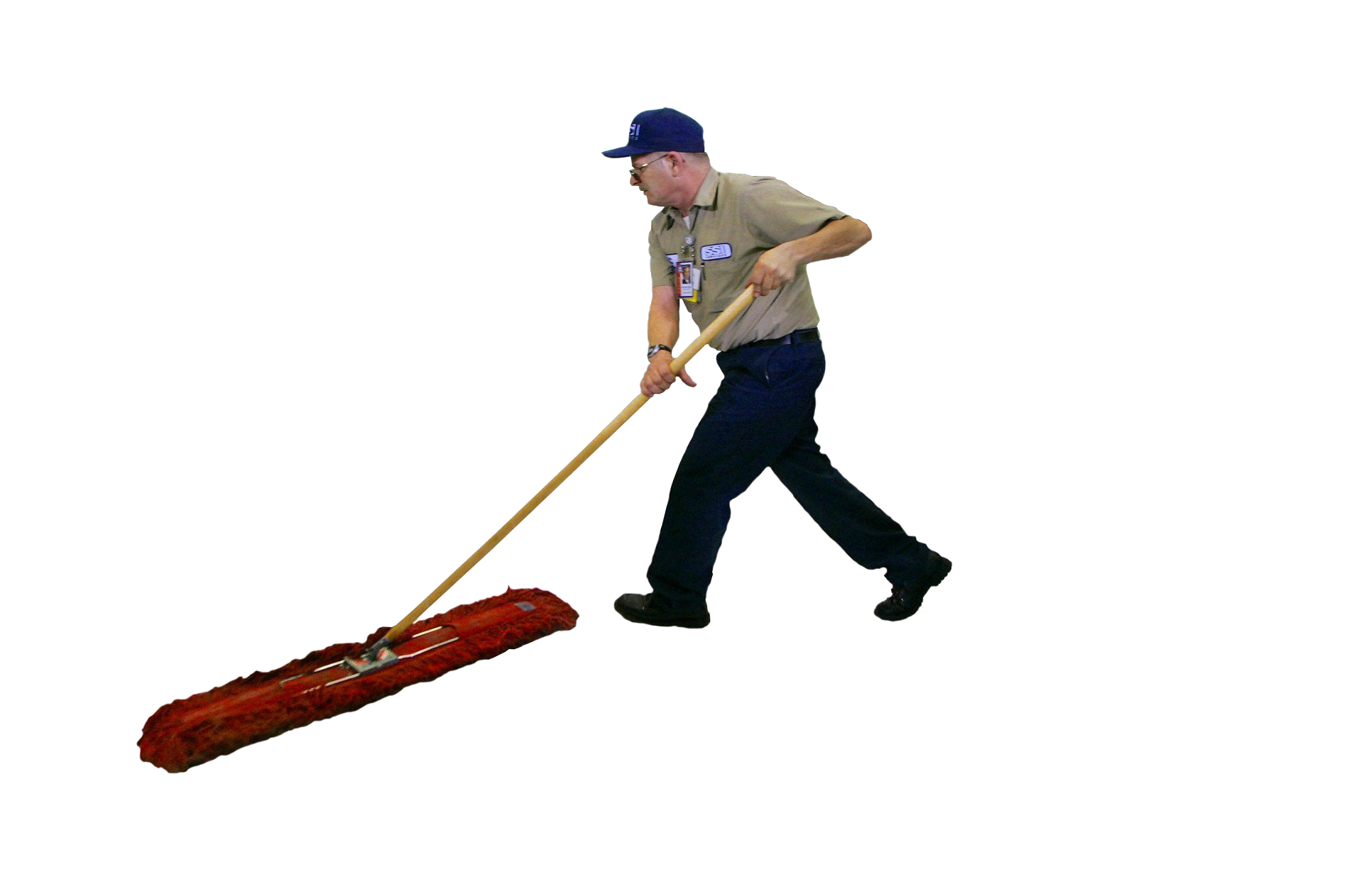 High Quality Man Sweeping Blank Meme Template