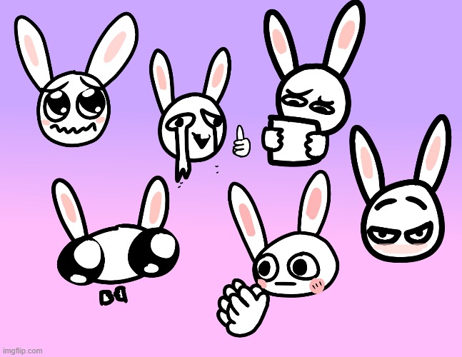 bunni as cursed emojis | image tagged in bunni | made w/ Imgflip meme maker