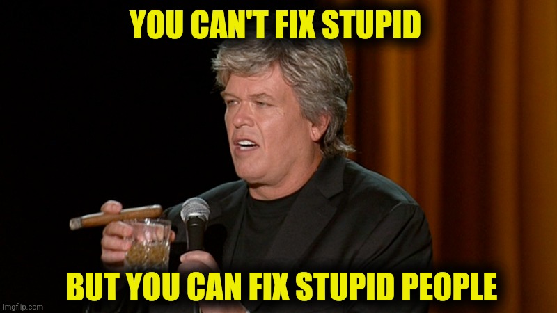 YOU CAN'T FIX STUPID BUT YOU CAN FIX STUPID PEOPLE | made w/ Imgflip meme maker