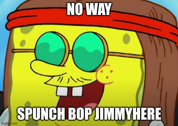 NO WAY; SPUNCH BOP JIMMYHERE | made w/ Imgflip meme maker