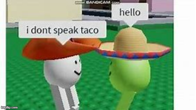 I don't speak taco | image tagged in i don't speak taco | made w/ Imgflip meme maker