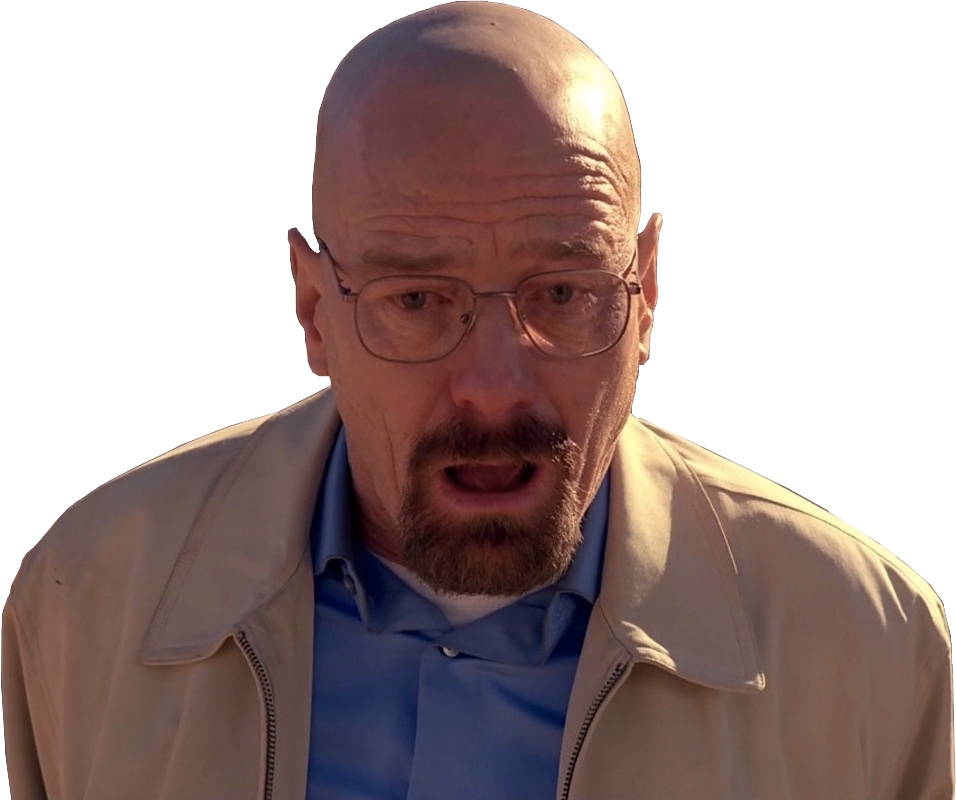 High Quality Walter white break down Blank Meme Template