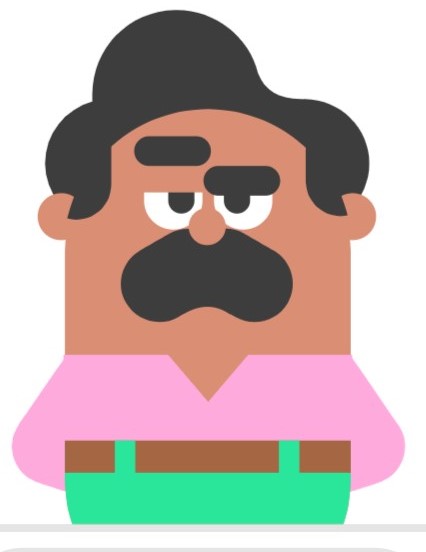 High Quality Duolingo man eyebrow raise Blank Meme Template