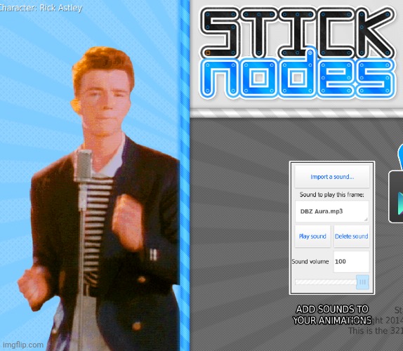 bro Stick Nodes legit rickrolleed me | made w/ Imgflip meme maker