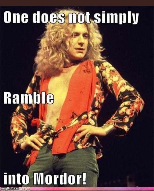 Led Zep / Ramble On | image tagged in classic rock | made w/ Imgflip meme maker