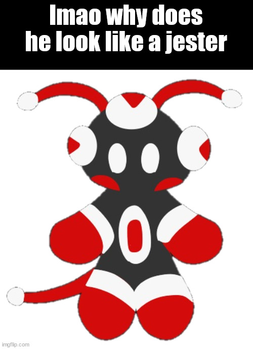 CLOW- | lmao why does he look like a jester | image tagged in merioux's imgflip mascot | made w/ Imgflip meme maker