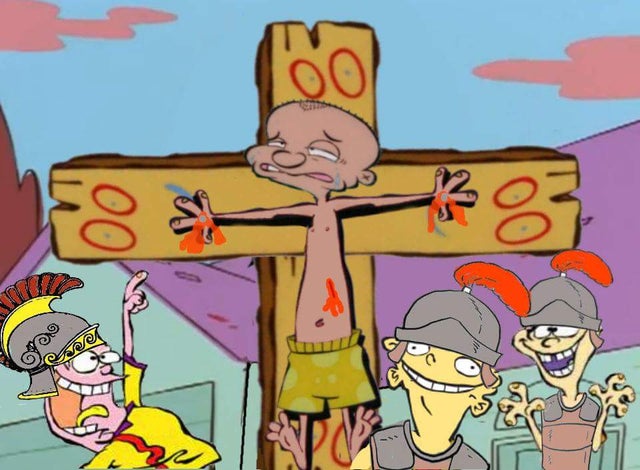 Ed edd and Eddy crucifixion Blank Meme Template