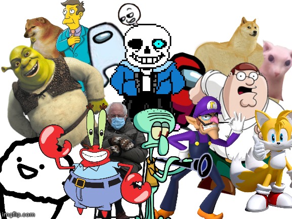 Ok NOW everyone is here | image tagged in blank white template | made w/ Imgflip meme maker