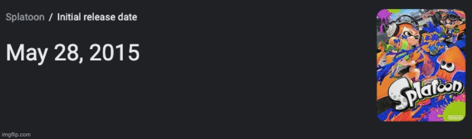 splatoon's 7th anniversary | made w/ Imgflip meme maker