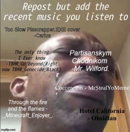 Too Slow Pisscrapper.EXE cover
-Carlos | made w/ Imgflip meme maker