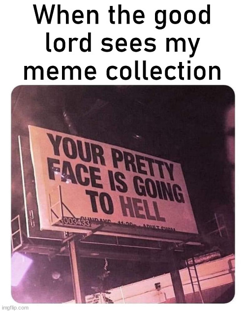 When the good lord sees my meme collection | image tagged in who_am_i | made w/ Imgflip meme maker