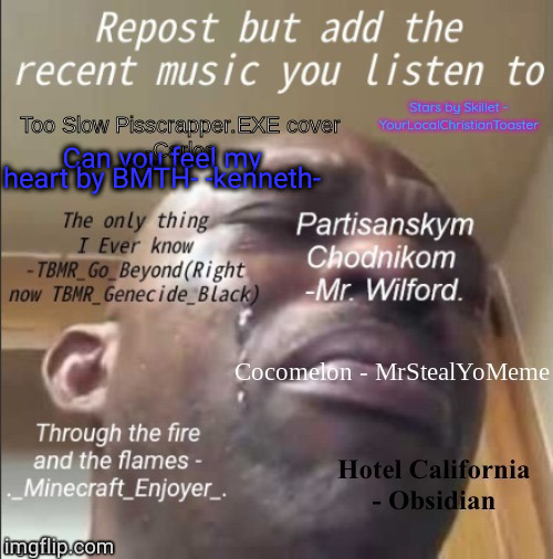 Can you feel my heart by BMTH- -kenneth- | made w/ Imgflip meme maker