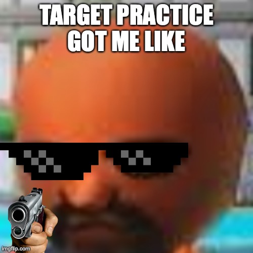 matt | TARGET PRACTICE GOT ME LIKE | image tagged in vs matt | made w/ Imgflip meme maker