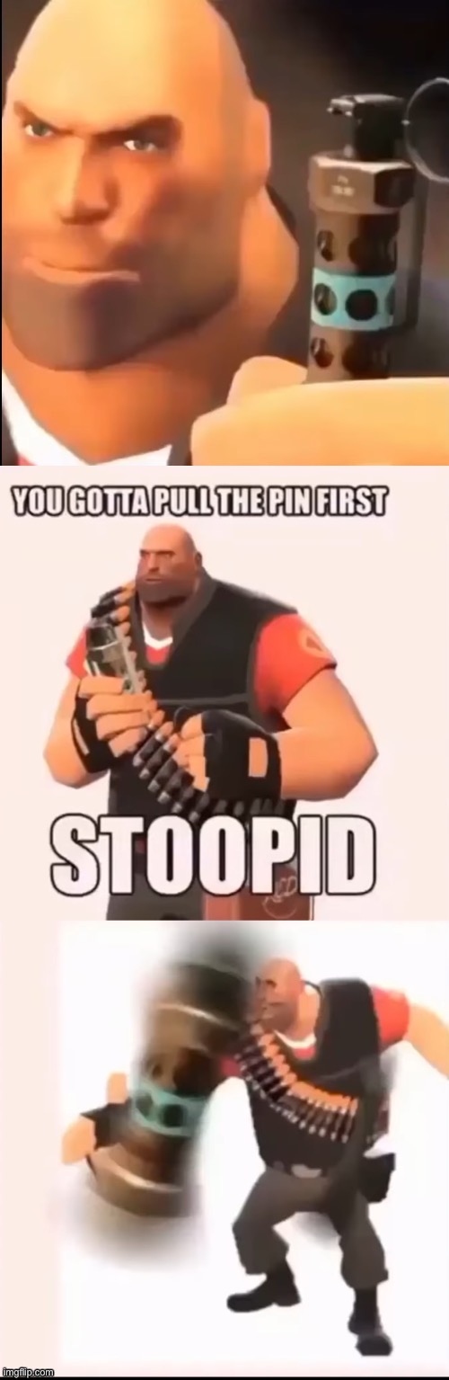 You gotta pull the pin first stoopid | image tagged in you gotta pull the pin first stoopid | made w/ Imgflip meme maker