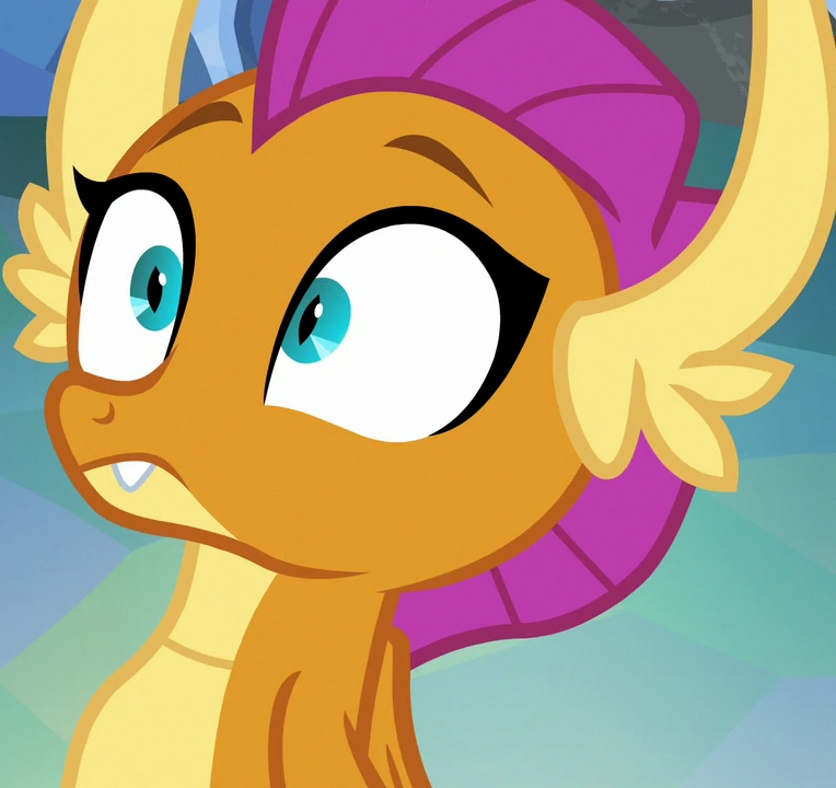 High Quality smolder's eye-wided surprised face (MLP) Blank Meme Template