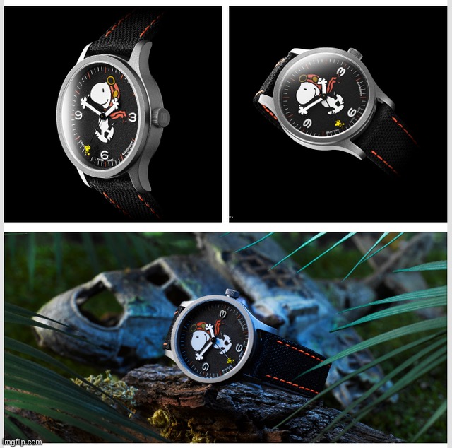 Snoopy WWI Flying Ace watch from Britain's Goodwood Estate. | image tagged in watch,peanuts,snoopy | made w/ Imgflip meme maker