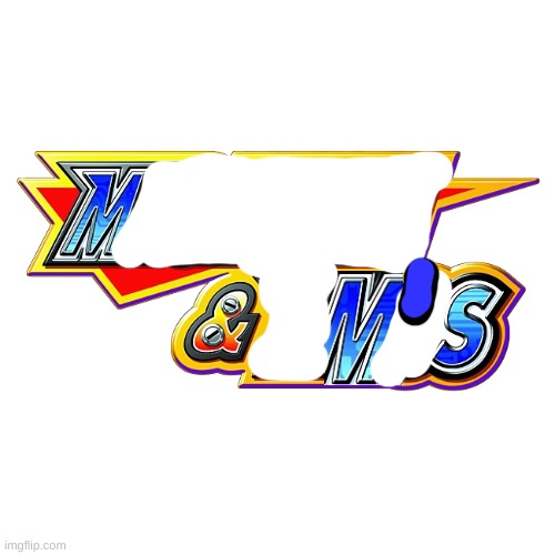 I made this out of the Mega Man and Bass logo | image tagged in memes,blank transparent square,megaman,im disappointed with myself | made w/ Imgflip meme maker