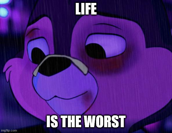 ChipPain | LIFE; IS THE WORST | image tagged in chip,chipmunk,pain | made w/ Imgflip meme maker
