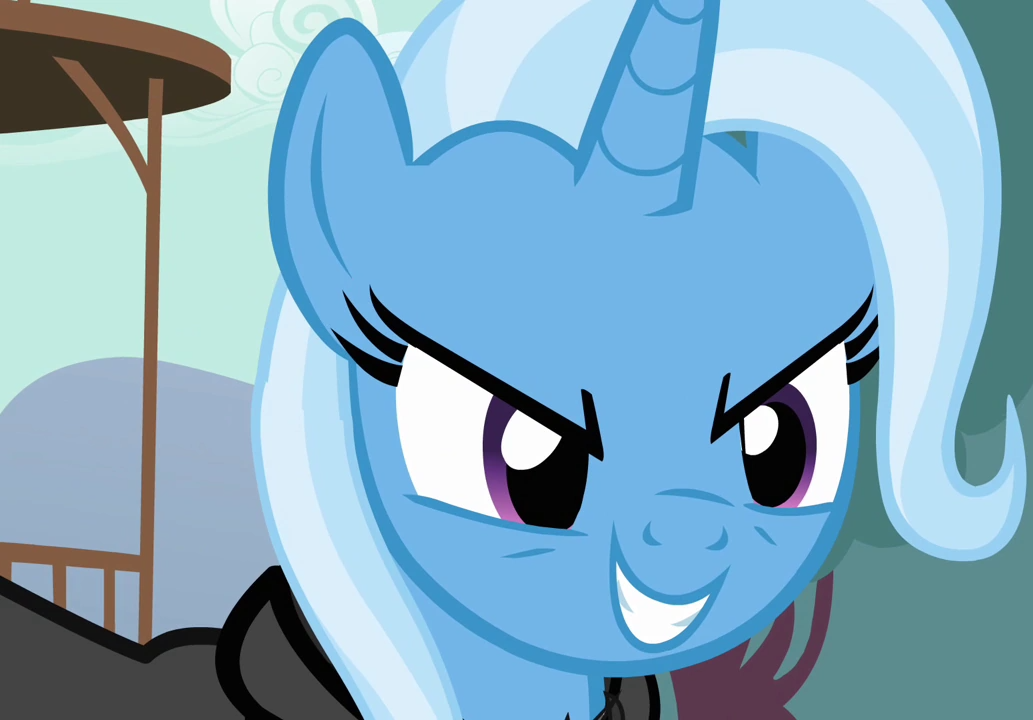 High Quality trixie's evil face (MLP) Blank Meme Template