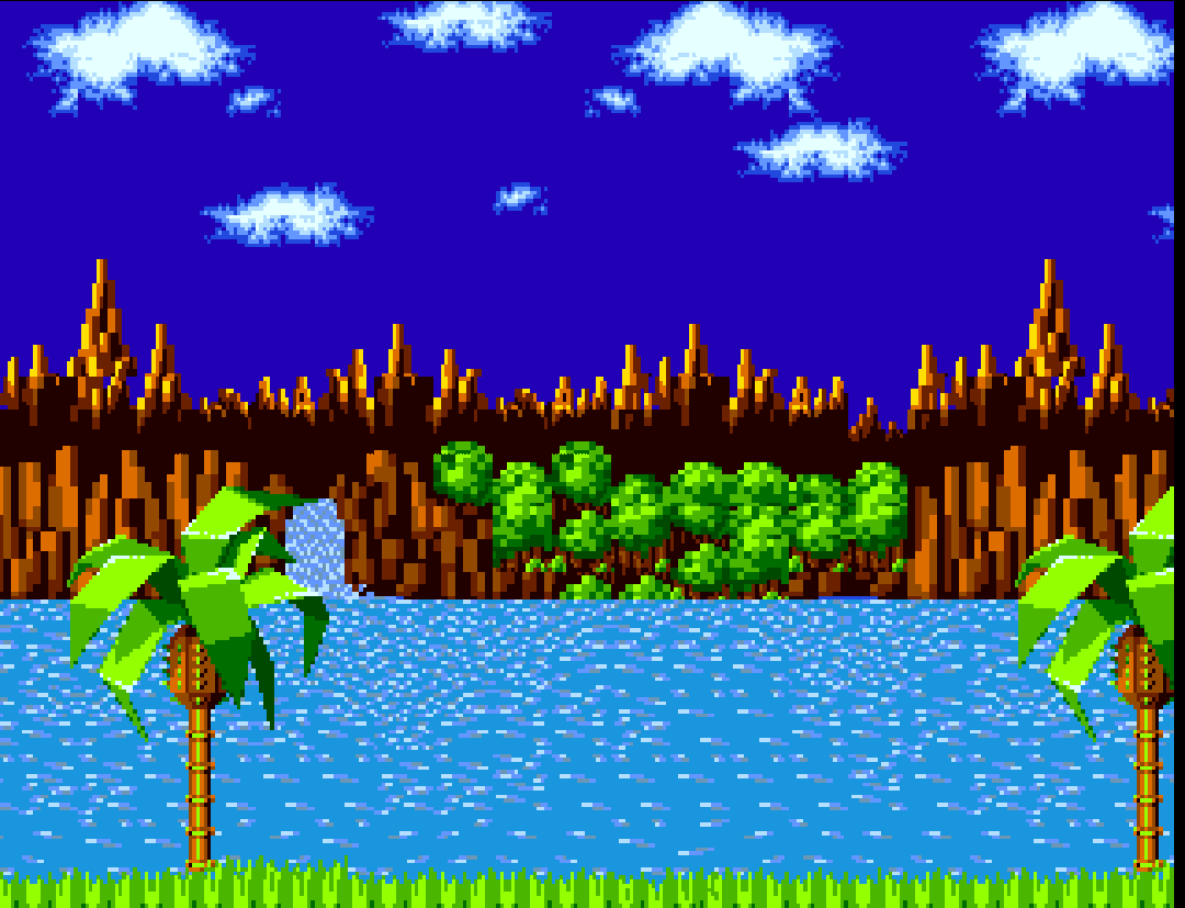 High Quality Green Hill Zone Blank Meme Template