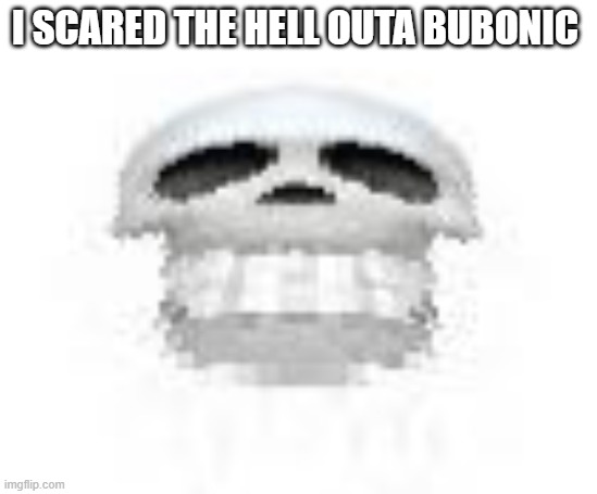 Skl | I SCARED THE HELL OUTA BUBONIC | image tagged in skl | made w/ Imgflip meme maker