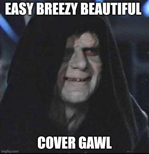 Sidious Error | EASY BREEZY BEAUTIFUL; COVER GAWL | image tagged in memes,sidious error | made w/ Imgflip meme maker