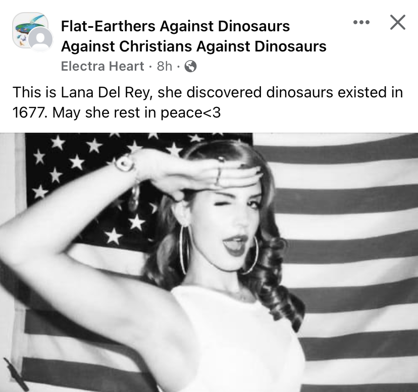 High Quality Lana del Ray discovered dinosaurs Blank Meme Template