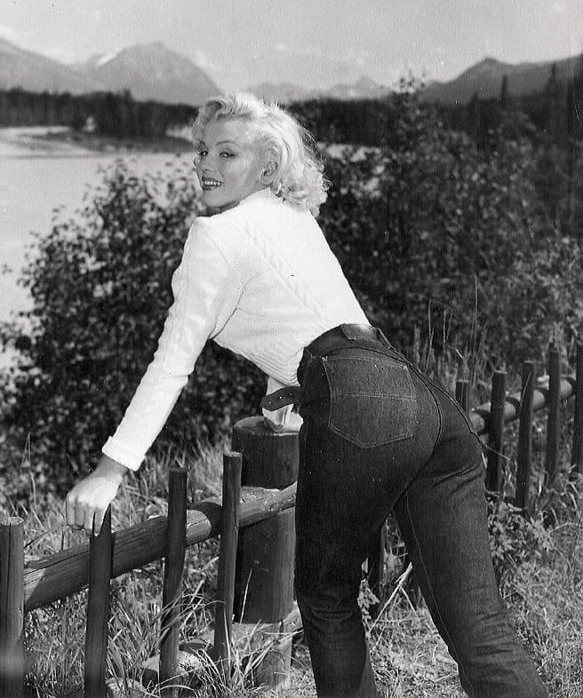 High Quality Marilyn Monroe jeans Blank Meme Template