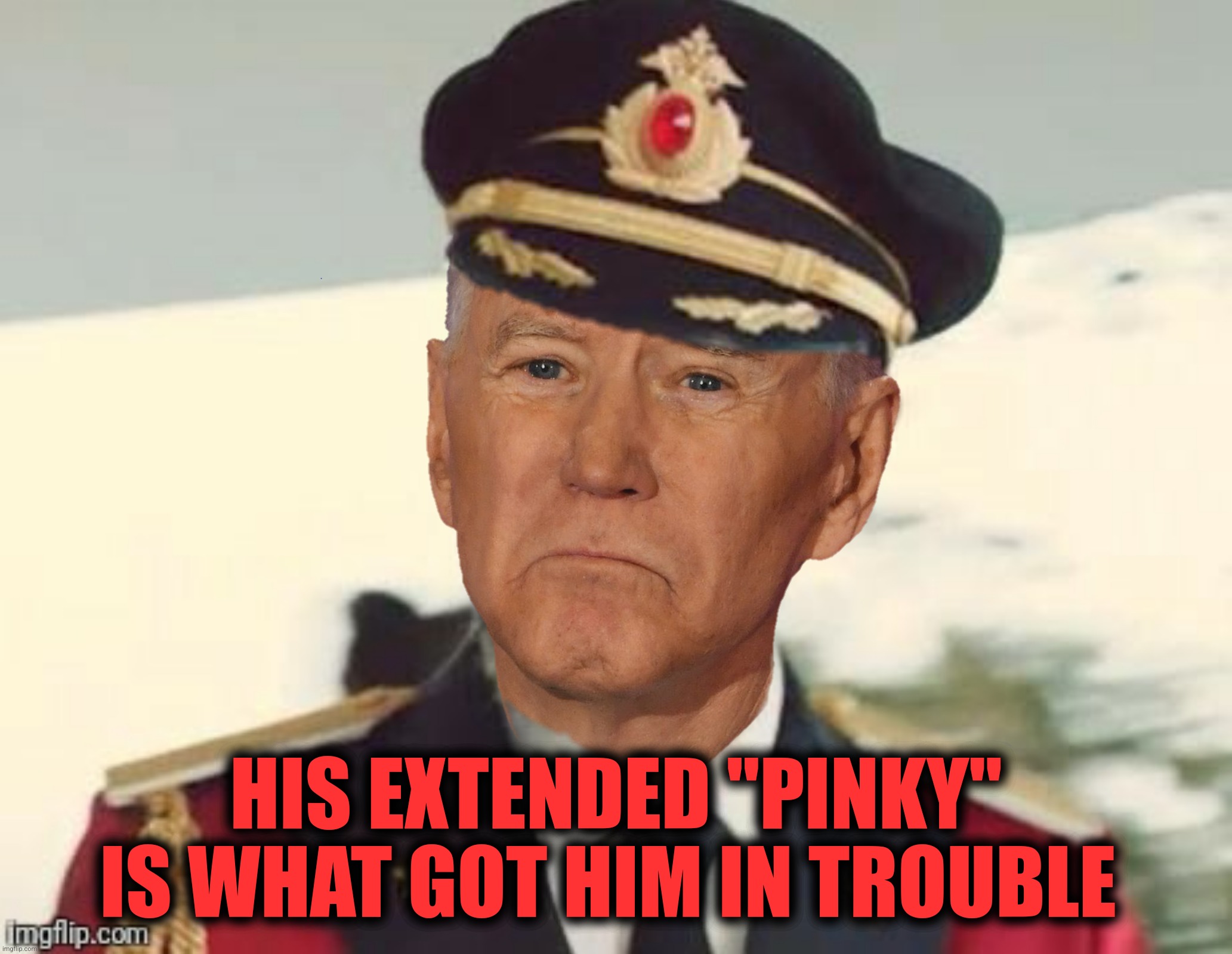 HIS EXTENDED "PINKY" IS WHAT GOT HIM IN TROUBLE | made w/ Imgflip meme maker