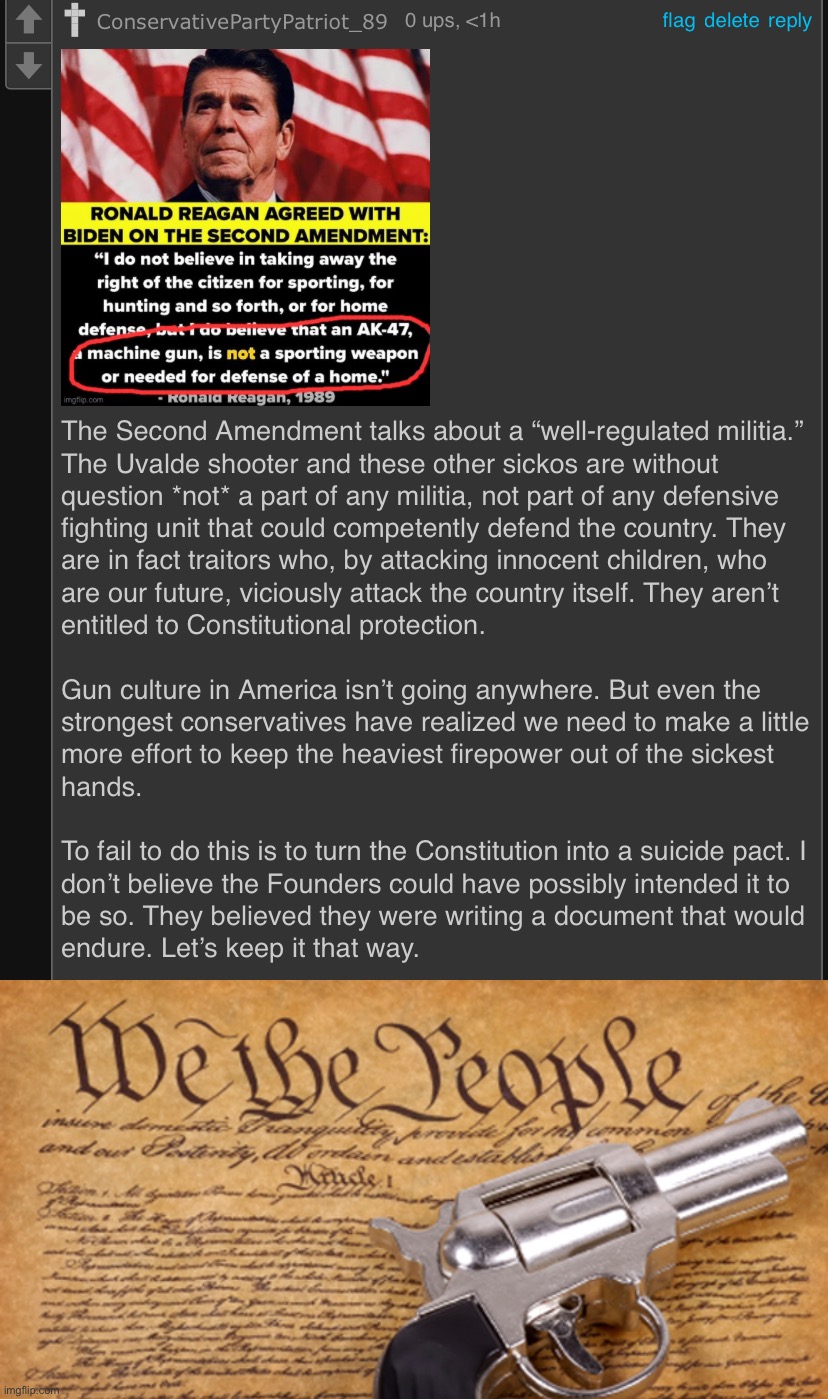 “Gun culture” is here to stay. But we need to write senseless violence out of the culture, or perish. | image tagged in constitutional argument for gun control,2nd amendment,conservative party,guns,gun control,gun laws | made w/ Imgflip meme maker