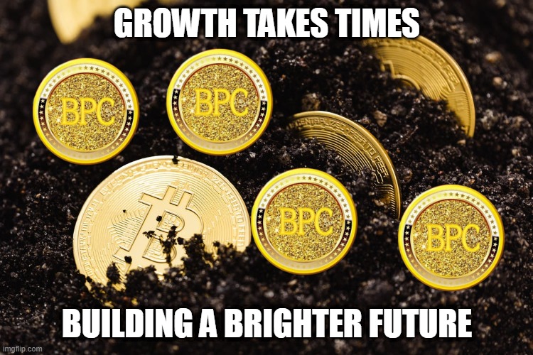 GROWTH TAKES TIMES; BUILDING A BRIGHTER FUTURE | made w/ Imgflip meme maker