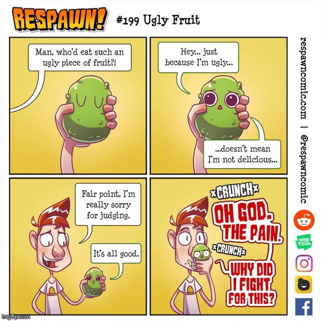 That backfired | image tagged in comics,memes,fruit,backfired,funny | made w/ Imgflip meme maker