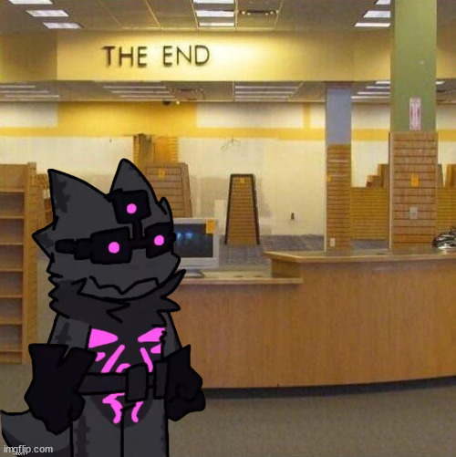 Wait, the End? Is this really the End? But then, where's the exit? It's a library, where's the exit if it's the end? | made w/ Imgflip meme maker