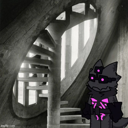 So many stairs, wait, why do I hear footsteps a few floors down? | made w/ Imgflip meme maker