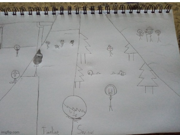 Just some ugly drawing | image tagged in drawing,stickman,kids,teenagers | made w/ Imgflip meme maker