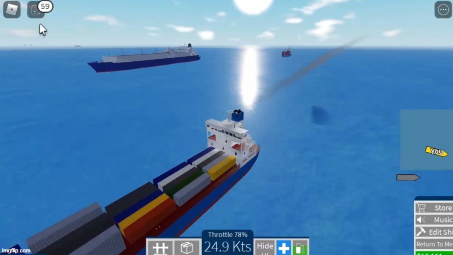 Here's a pretty cool moment in Shipping Lanes | image tagged in roblox,ship,shipping lanes | made w/ Imgflip meme maker