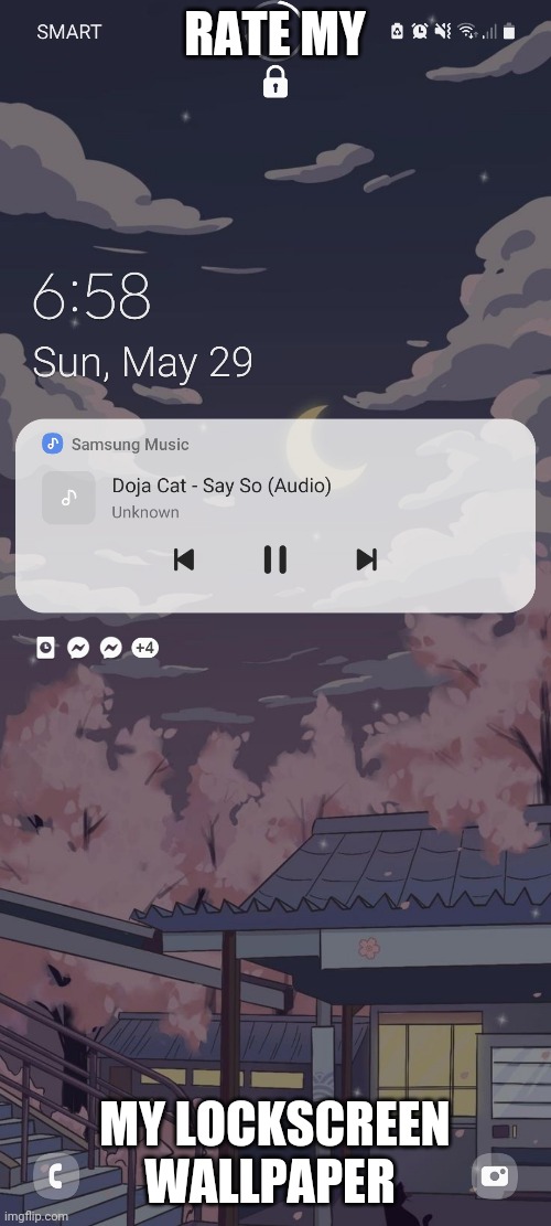 Idk I bored | RATE MY; MY LOCKSCREEN WALLPAPER | made w/ Imgflip meme maker