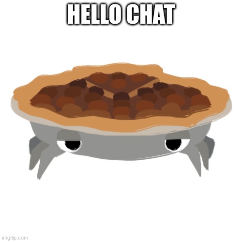 Pielobite | HELLO CHAT | image tagged in pielobite | made w/ Imgflip meme maker