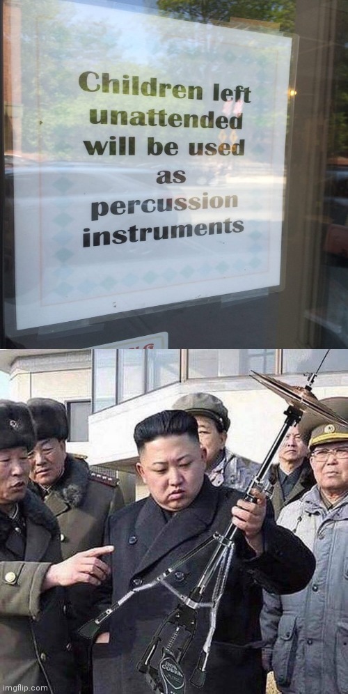Percussion instruments | image tagged in weapon of mass percussion,percussion instruments,percussion,funny signs,memes,meme | made w/ Imgflip meme maker