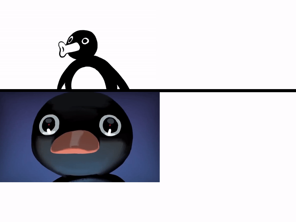 Pingu Reaction Blank Meme Template