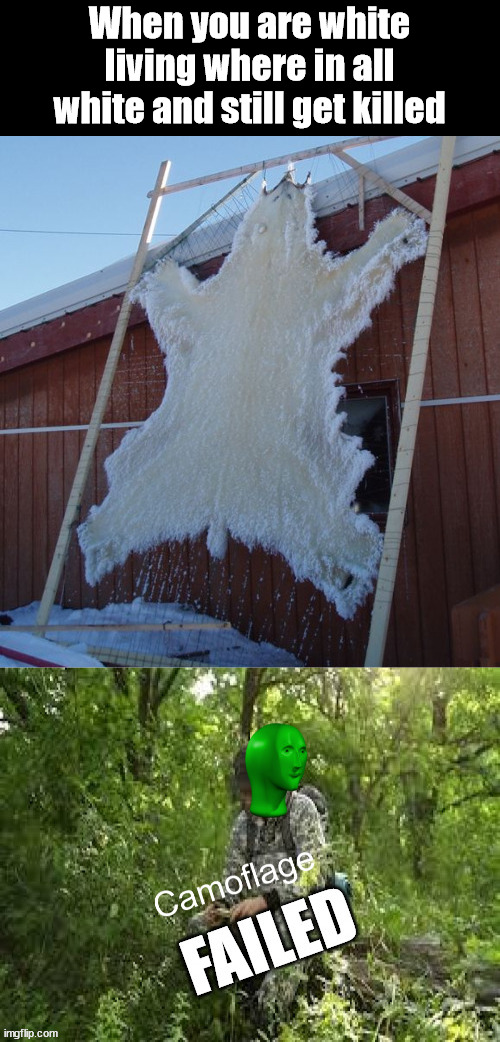 When you are white living where in all white and still get killed | image tagged in you had one job | made w/ Imgflip meme maker