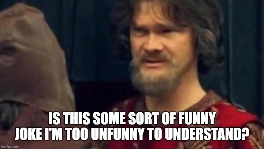 Is this some sort of peasant joke | IS THIS SOME SORT OF FUNNY JOKE I'M TOO UNFUNNY TO UNDERSTAND? | image tagged in is this some sort of peasant joke | made w/ Imgflip meme maker