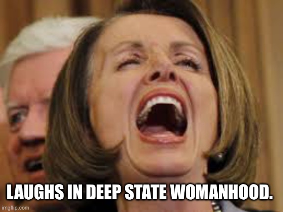 LAUGHS IN DEEP STATE WOMANHOOD. | made w/ Imgflip meme maker