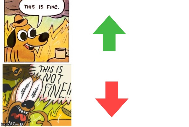 every imgflip user | image tagged in this is fine this is not fine,imgflip,imgflip users | made w/ Imgflip meme maker