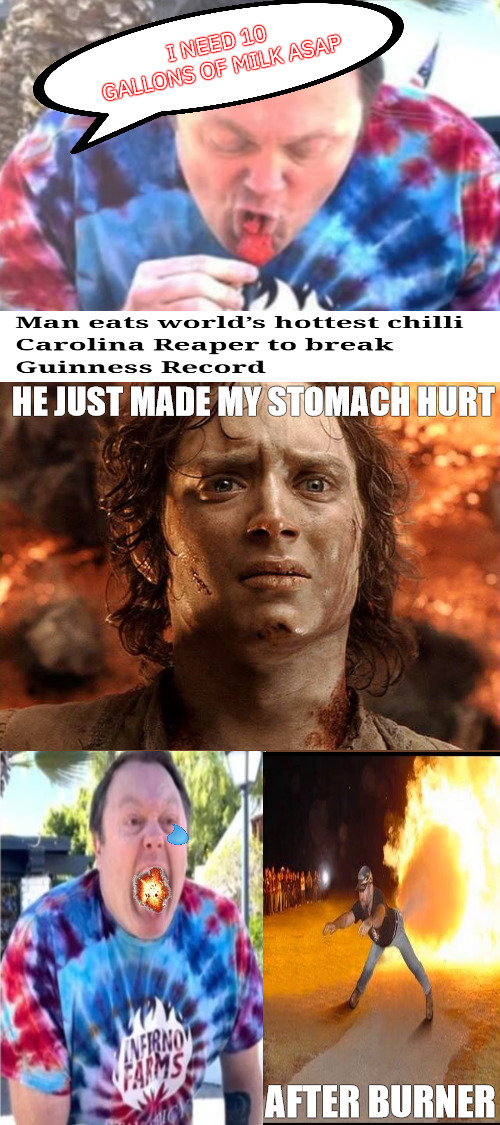 this dude | I NEED 10 GALLONS OF MILK ASAP; HE JUST MADE MY STOMACH HURT; AFTER BURNER | image tagged in hot hobbit | made w/ Imgflip meme maker