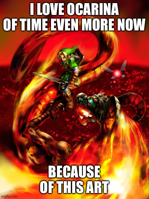 It’s so coolllll | I LOVE OCARINA OF TIME EVEN MORE NOW; BECAUSE OF THIS ART | made w/ Imgflip meme maker
