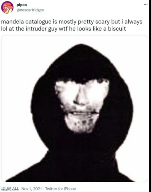 intruder looks like some guy at the gas station offering you $20 for no reason | made w/ Imgflip meme maker