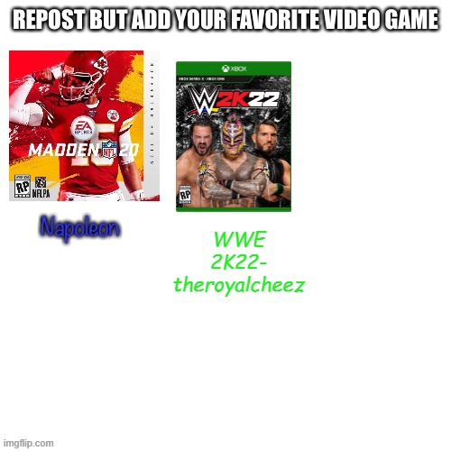 WWE 2K22- theroyalcheez | made w/ Imgflip meme maker