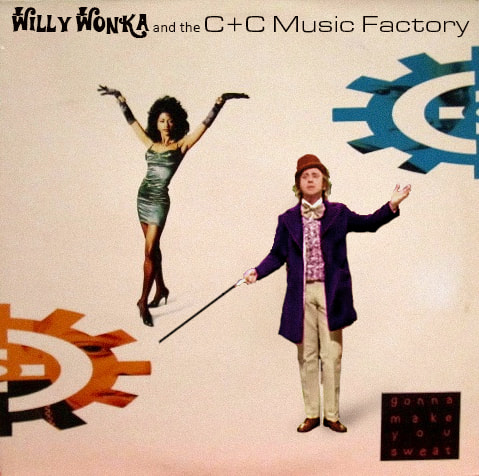 Willy Wonka and C+C Music factory Blank Meme Template
